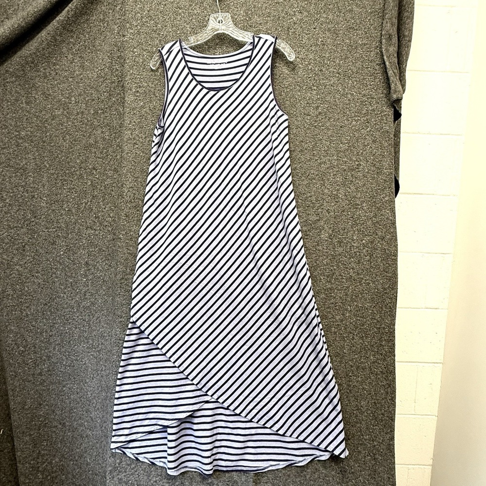 Soft Surroundings Boho Maxi Dress Asymmetrical Layered Hem Small/Med Resort Wear